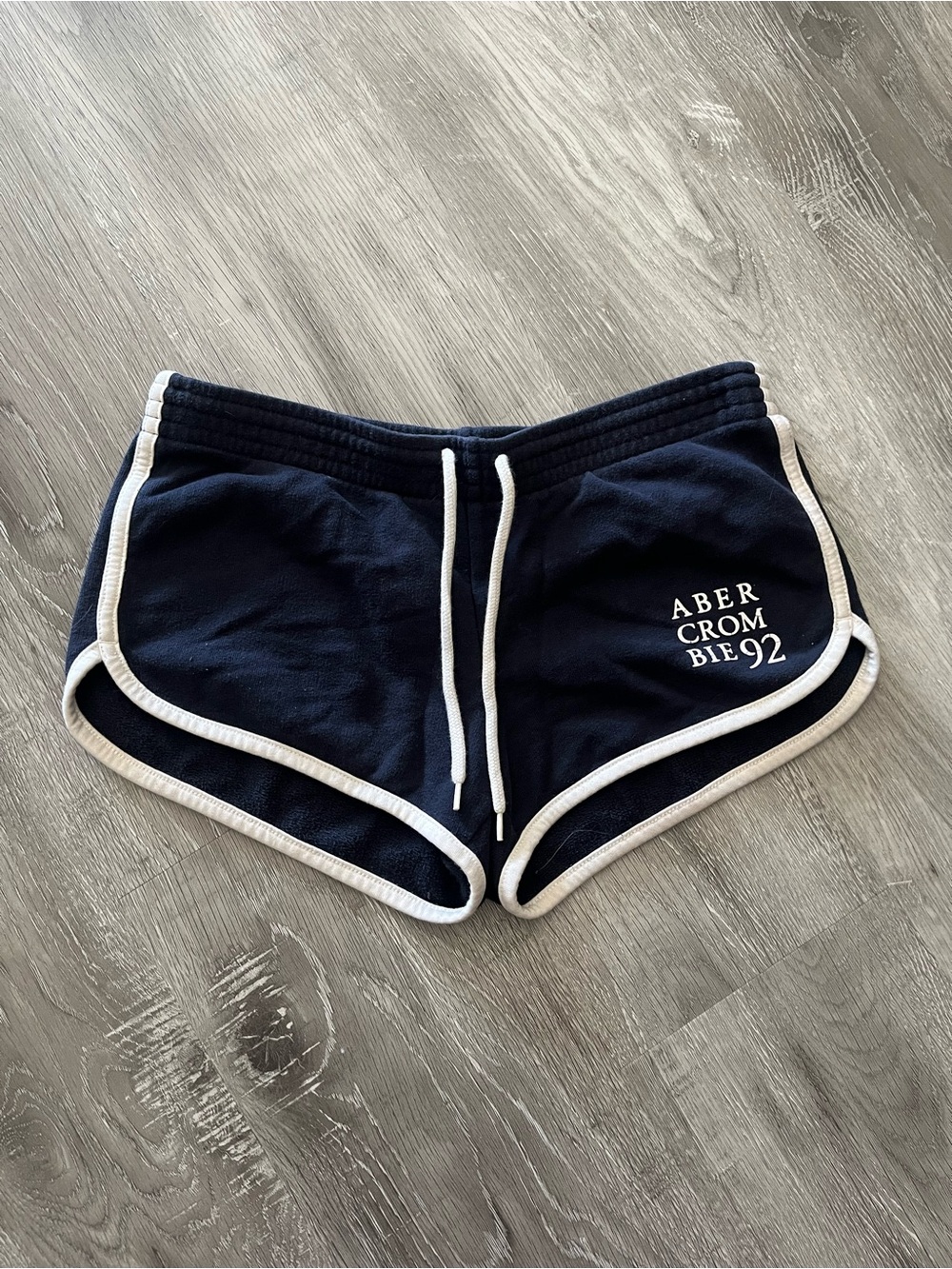 Abercrombie & Fitch Navy Contrast Trim Women's Shorts
